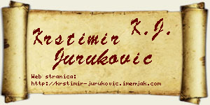 Krstimir Juruković vizit kartica